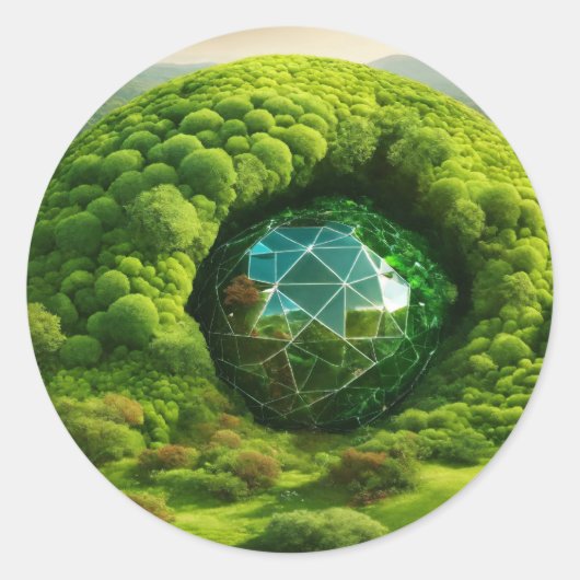 Shape:クラシック Round Stickersのカスタム作成 ラウンドシール (正面)