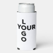 Shape Businessロゴの企業のスワッグ スリム缶クーラー (Seltzer正面)