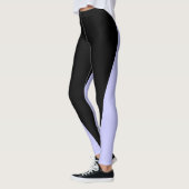 Shape & Curves Two Color, ブラック&ペリウィンクル レギンス (左)