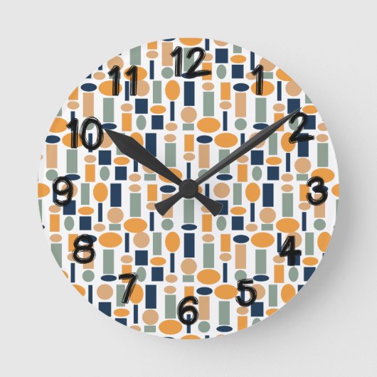 Shape Pattern ラウンド壁時計 (正面)