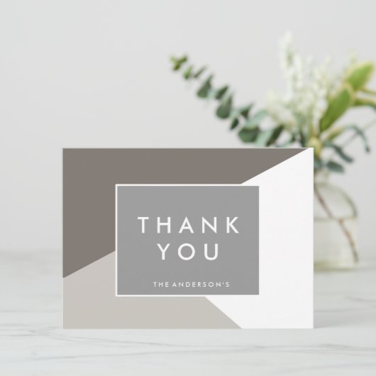 Shape Thankモダン You Notes(形状感謝メモ)|サンキューカード 招待状 (スタンド正面)