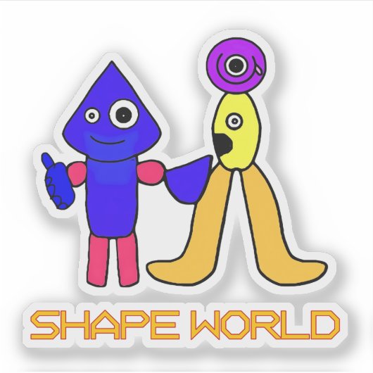Shape World シール (正面)