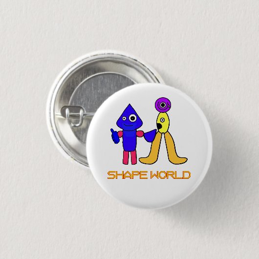 Shape World 缶バッジ (正面&裏面)