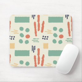 Shapesモダンオーガニックマウスパッド | レトロ暖水兵 マウスパッド