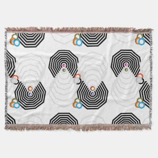 Shapes and Colors Bath Towel Set スローブランケット (正面)