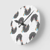 Shapes and Colors Bath Towel Set ラウンド壁時計 (傾斜)