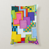 Shapes and Overlapping Colors アクセントクッション (正面(垂直))