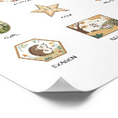 Shapes Poster – Preschool Learning Wall Art ポスター (角)