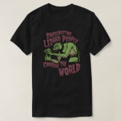 Shapeshifting Lizard People Control The World Alie Tシャツ (デザイン正面)