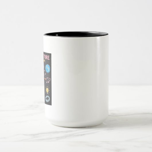 Shaping the Future Chalkboard Art Inspirational マグカップ (中央)