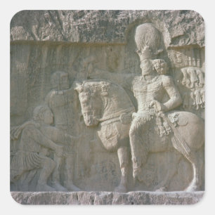 Shapur Iおよび吉草根Sassanian王 スクエアシール