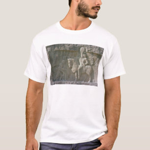 Shapur Iおよび吉草根Sassanian王 Tシャツ
