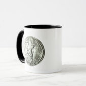 Shapur IIのプロフィールを描写する硬貨 マグカップ (正面左)