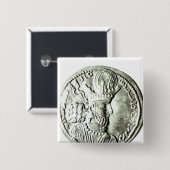 Shapur IIのプロフィールを描写する硬貨 缶バッジ (正面&裏面)