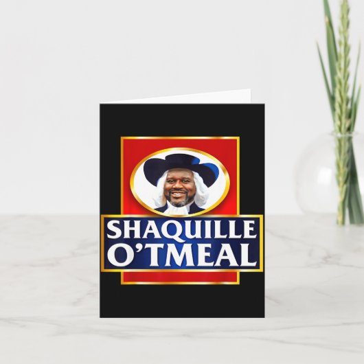 Shaquille Oatmeal Funny Meme  カード (正面)