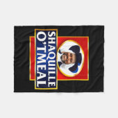 Shaquille Oatmeal Funny Meme フリースブランケット (正面(横))