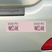 Shar Peiのお母さん バンパーステッカー (車上)