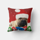 Shar Peiの冬ポリエステル装飾用クッション16" x 16" クッション (裏面)