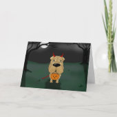 Shar-Peiハロウィン カード (正面)