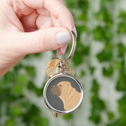 Shar Pei キーホルダー (手)