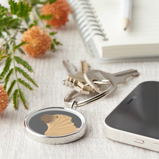 Shar Pei キーホルダー (側面)