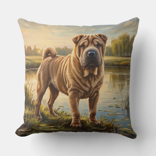 Shar Pei クッション (正面)