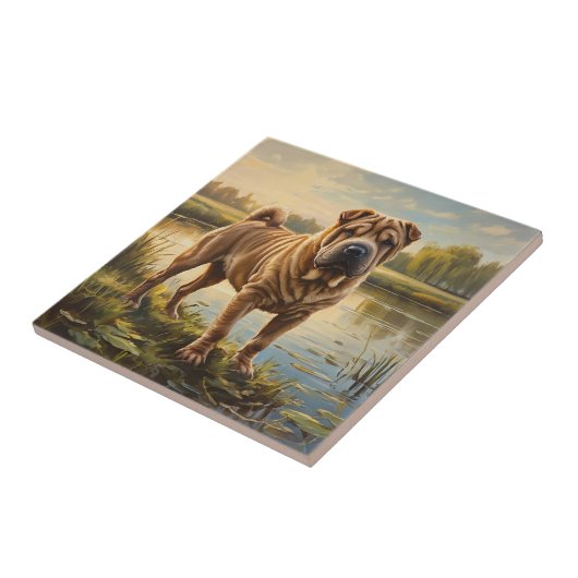 Shar Pei タイル (側面)