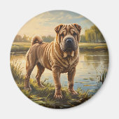 Shar Pei マグネット (正面)
