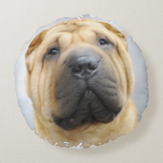 Shar Pei ラウンドクッション (裏面)