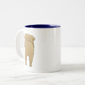 Shar-Pei -大きい鼻およびお尻 ツートーンマグカップ (正面左)