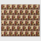 Shar-pei Christmas Dog ラッピングペーパー (フラット)