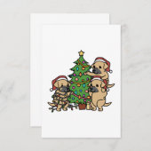 Shar Pei Christmas Tree サンキューカード (正面/裏面)