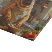 Shar-Pei Cooking in Kitchen カッティングボード (角)