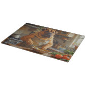 Shar-Pei Cooking in Kitchen カッティングボード (角)