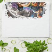 Shar Pei Dog Halloween Square キッチンタオル (折り畳み)