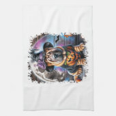 Shar Pei Dog Halloween Square キッチンタオル (縦)