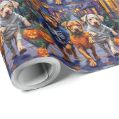 Shar Pei Dogs Trick-or-Treating Halloween Costumes ラッピングペーパー (ロールコーナー)