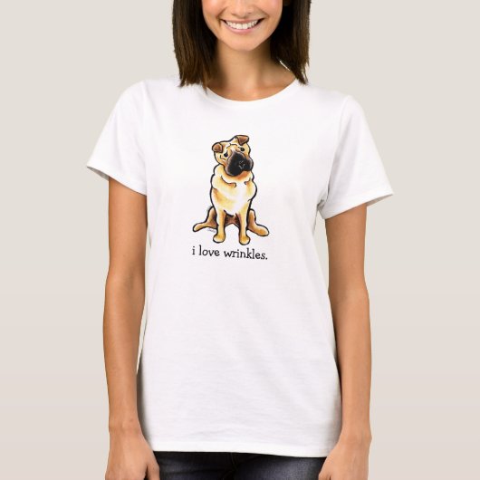 Shar Pei Off-Reah Art™ラブ・シ中国のワ Tシャツ (正面)