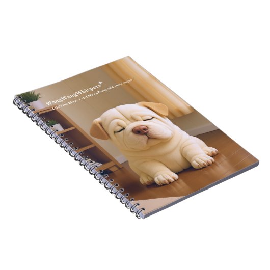 Shar Pei Puppy - Soft Serenity by WangWang ノートブック (右側)