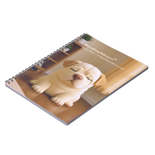 Shar Pei Puppy - Soft Serenity by WangWang ノートブック (左側)