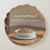 Shar Pei Puppy - Soft Serenity by WangWang ラウンドクッション (裏面)