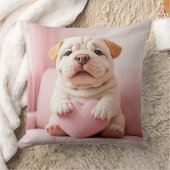 Shar Pei Puppy – Sweet Embrace by WangWang クッション (ブランケット)