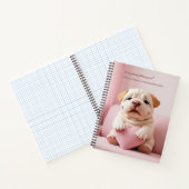 Shar Pei Puppy – Sweet Embrace by WangWang ノートブック (内部)