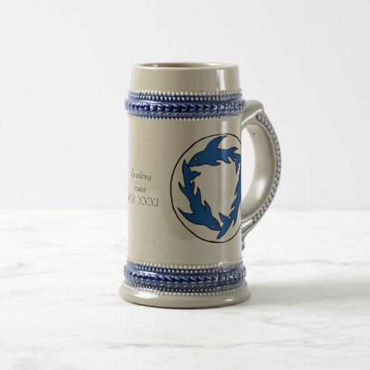 Sharcのマグw/text ビールジョッキ (正面右)