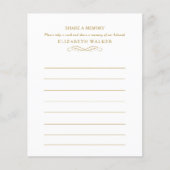 Share a Memory Funeral Service Attendance (正面)