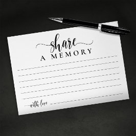 Share A Memory - Simple Funeral Memorial エンクロージャーカード