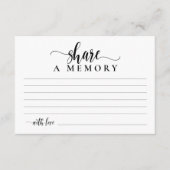Share A Memory - Simple Funeral Memorial エンクロージャーカード (正面)
