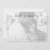 Share a Memory Wedding Photo ノートカード (正面)