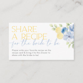 Share a recipe card Main Squeeze Bridal Shower エンクロージャーカード