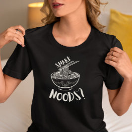 「Share Noods」面白い麺類ボウル Tシャツ